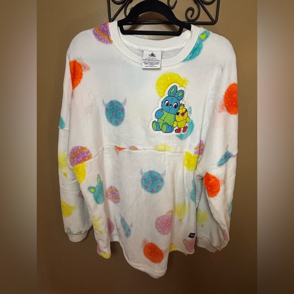 Disney Parks Pixar Fuzzy Spirit Jersey Size Large Very Soft To The Touch NWOT